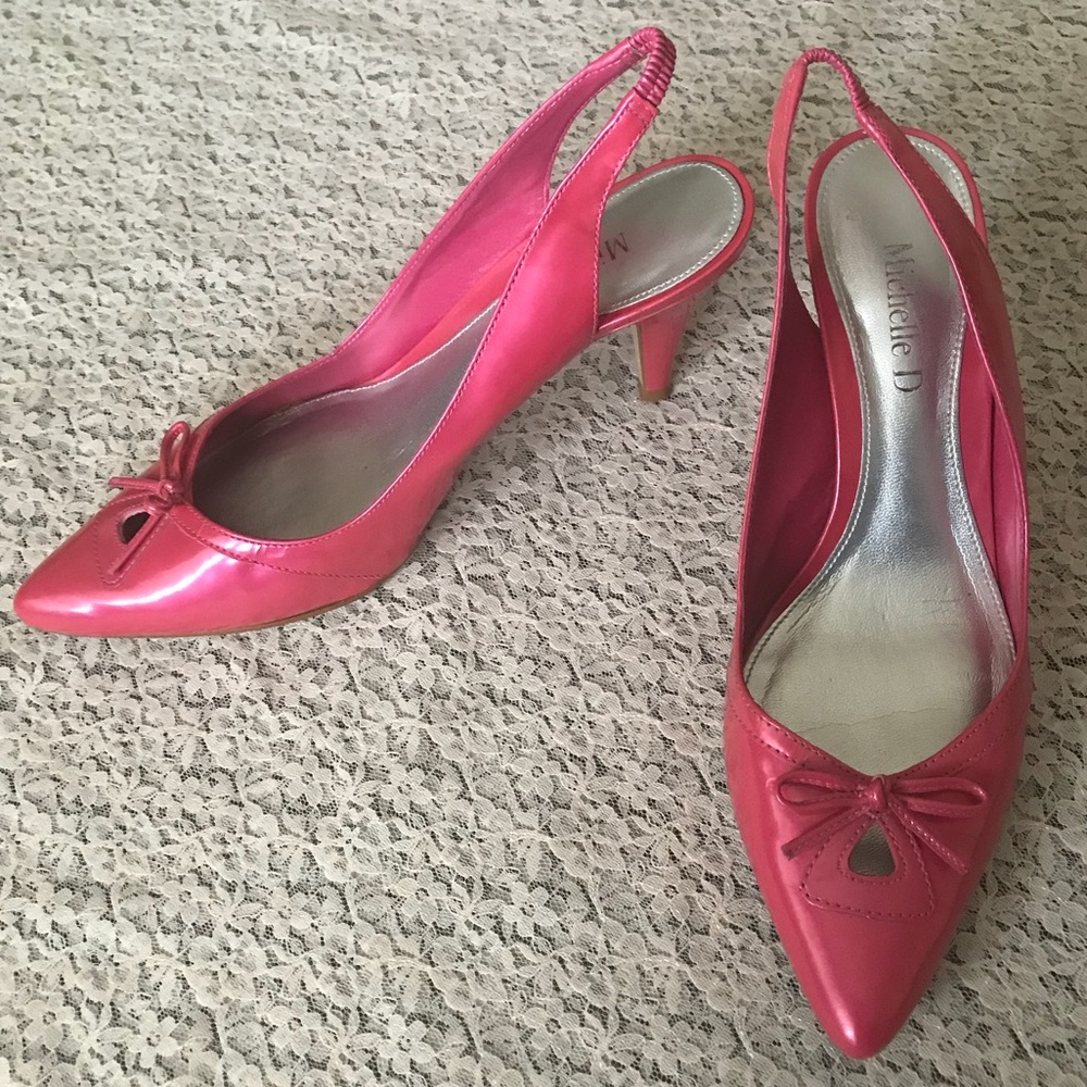 Pink Slingback Heels